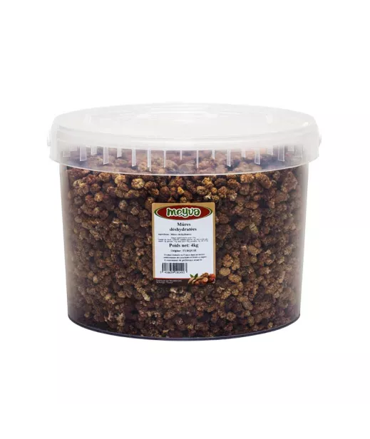 Importateur Grossiste Fruits Secs SEAU MEYVA - MURE DESHYDRATEE 4KG Fournisseur Fruits Secs en GROS