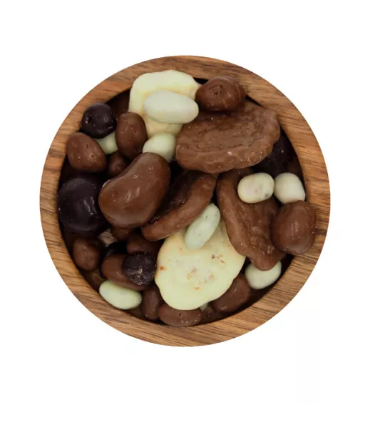Choco Mix aux Fruits Secs 5kg - Grossiste Fruits Secs en Seau - noisette, raisin, amande