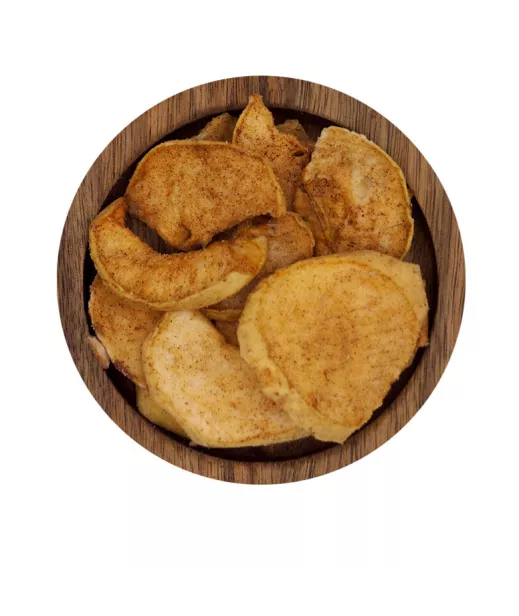 Zimtzimt-Chips-Äpfel - Großhändler Trockenfrüchte in Eimer