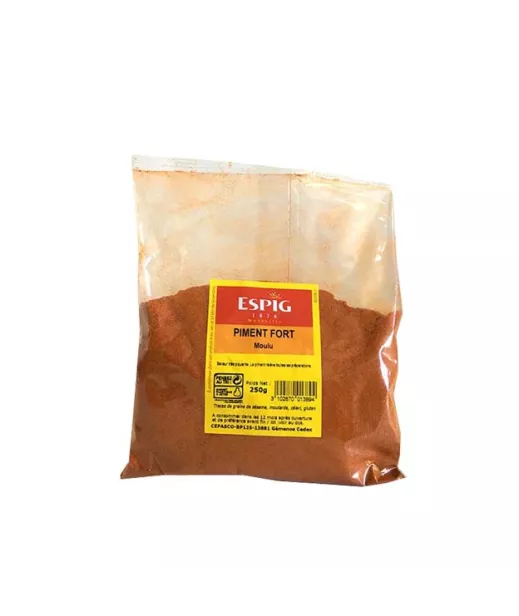 Importateur Grossiste Epices PIMENT FORT CAYENNE MOULU - 250g Fournisseur Epices en GROS