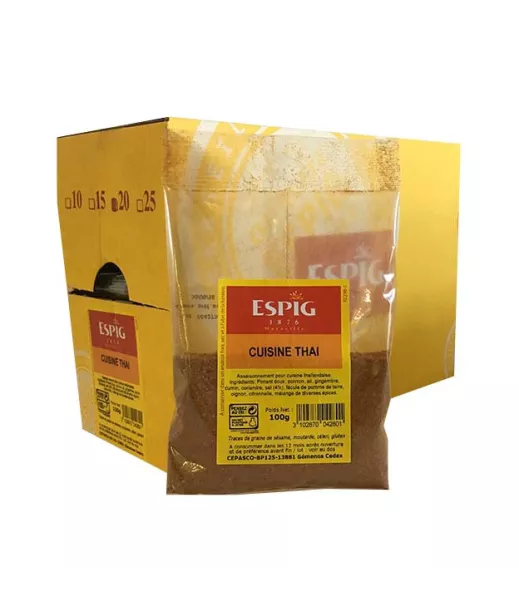 Fournisseur Epices ESPIG CUISINE THAI - 20x100g Grossiste Epices ESPIG en GROS