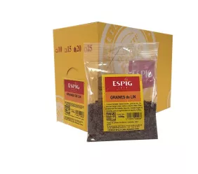 Importateur Grossiste Epices GRAINES DE LIN - 20x100g Fournisseur Epices en GROS