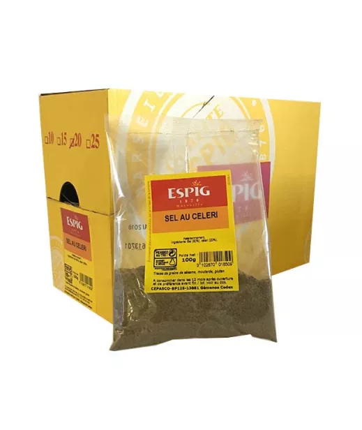 Fournisseur Epice SEL AU CELERI - 20x100g Grossiste Epice en GROS