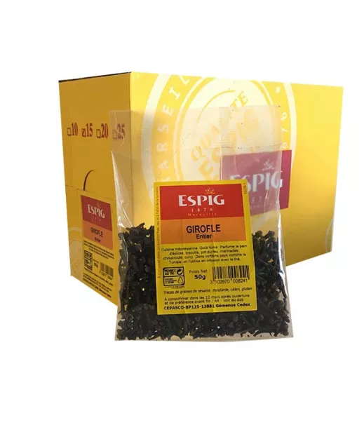 Fournisseur Epices ESPIG GIROFLE ENTIERE - 15x50g Grossiste Epices ESPIG en GROS