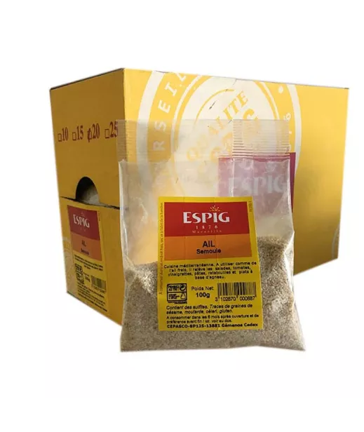 Importateur Grossiste Epices AIL SEMOULE - 20x100g Fournisseur Epices en GROS