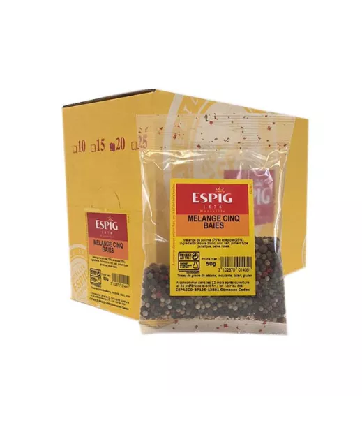 Großhändler Gewürze Melange Five Beeren 20x50g Importeur Großhändler Großhandel Gewürze