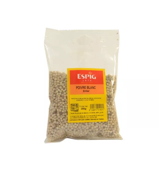 POIVRE BLANC ENTIER - 250g