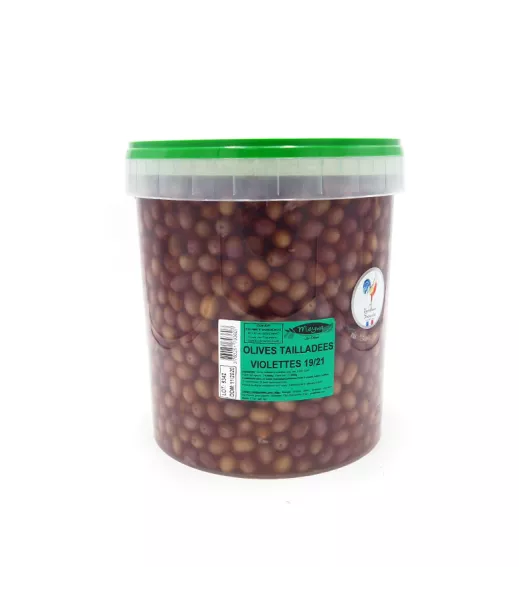 Grossiste Olives et tapenades Olives PALIMEX - TAILLADEES VIOLETTES 19/21 10KG Importateur Grossiste Olives et tapenades en GROS