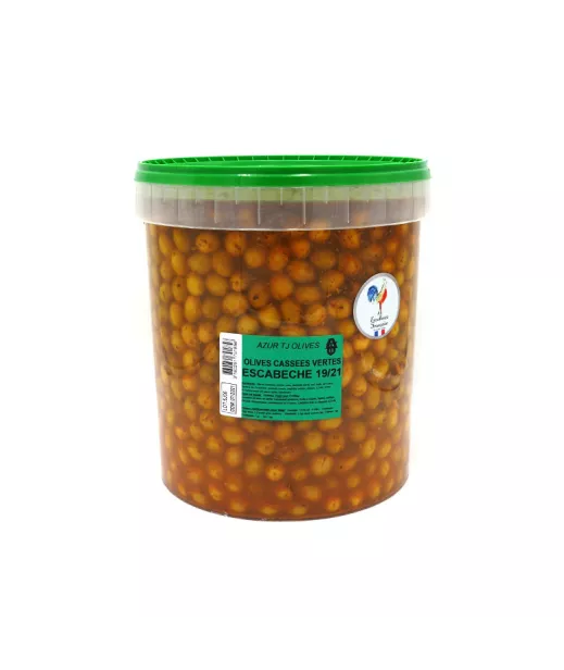 Fournisseur Olives et tapenades Olives MEYVA PROVENCE - COCKTAIL A L\'ESCABECHE 19/21 10K Grossiste Olives et tapenades en GROS