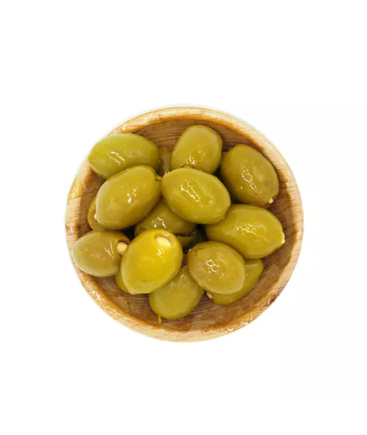 Lieferant Oliven Eimer Kalisteos - Green Olive gestapelt Mandel - Original Griechenland 5kg Großhandel Oliven Großhandel