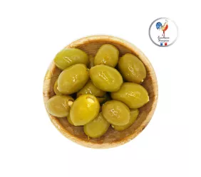 Lieferant Oliven Eimer Kalisteos - Green Olive gestapelt Mandel - Original Griechenland 5kg Großhandel Oliven Großhandel