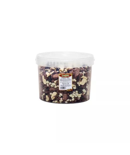 Choco Mix aux Fruits Secs 5kg - Grossiste Fruits Secs en Seau - noisette, raisin, amande