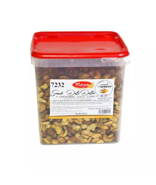 Snack\'apéritif - Snack Deli Delhi - Gingembre Curry Coco - 2,5KG