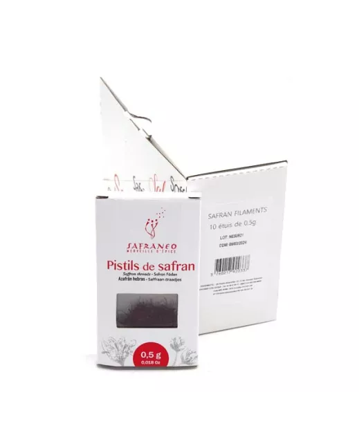 Safran Entier / Filament - Etui - SAFRANEO  - 10 x 0,5g