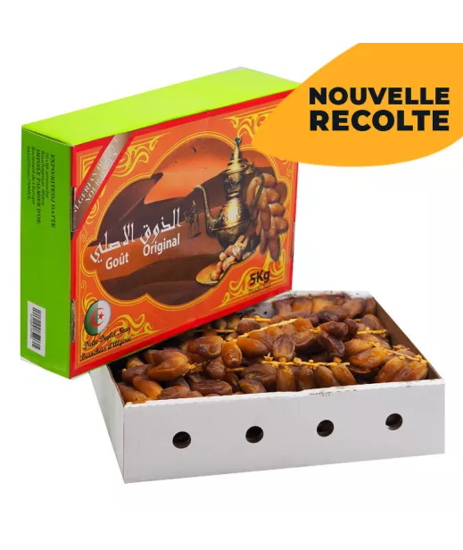 Dattes Branchées d\'Algérie 5KG - Grossiste Importateur Dattes