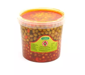 OLIVES SAFAA - PICHOLINES CASSEES PIQUANTES 8KG