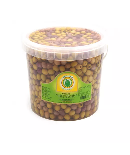 OLIVES SAFAA - VERTES VIOLETTES DENOYAUTEES 6KG