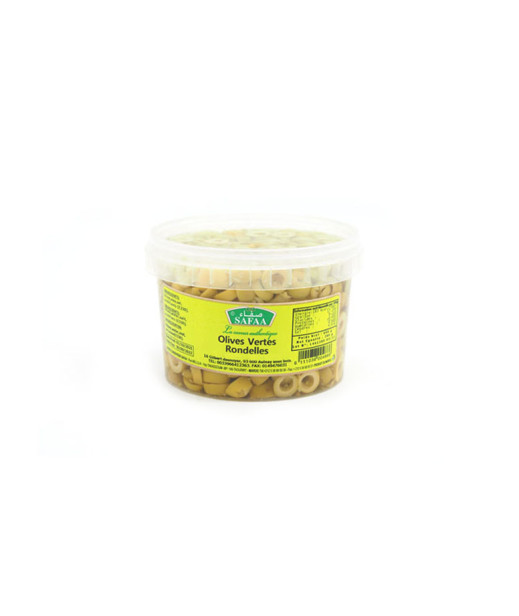 Olives vertes en rondelles - 6X280G