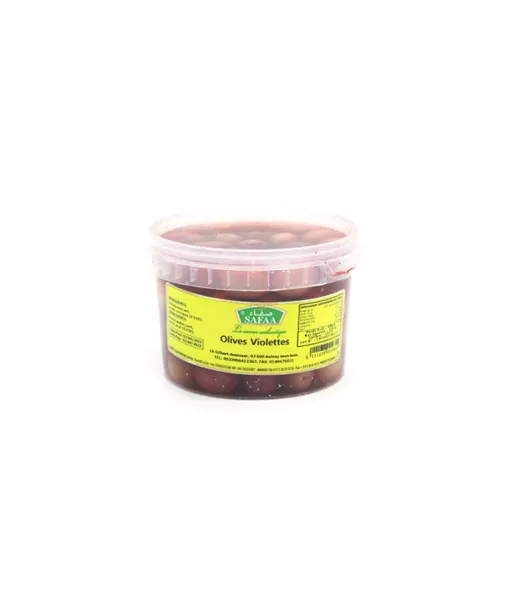 SAFAA petit POT - OLIVES VIOLETTES ENTIERES 6X350G