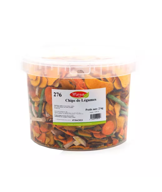 Chips de Légumes Secs 2kg - Grossiste Fruits Secs en Seau