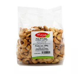 Meyva - Grilled Cashew nuts with salt in France - W240 - 18x400g