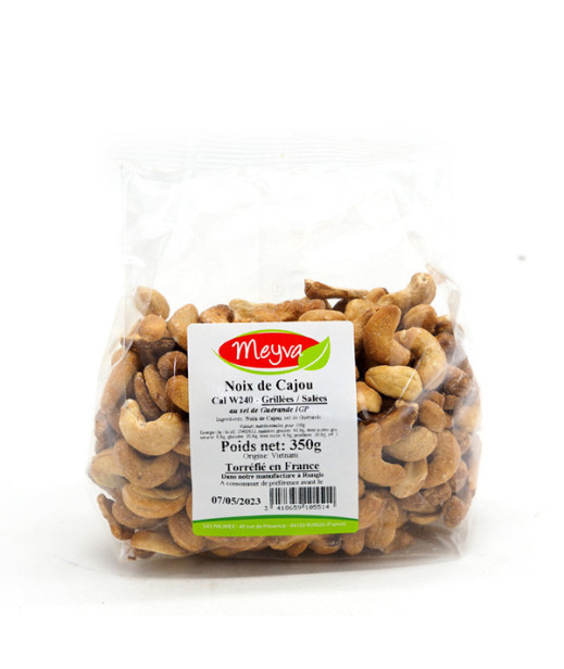 MEYVA - NOIX DE CAJOU Torréfiée  / Sel de Guérande - 18X350G
