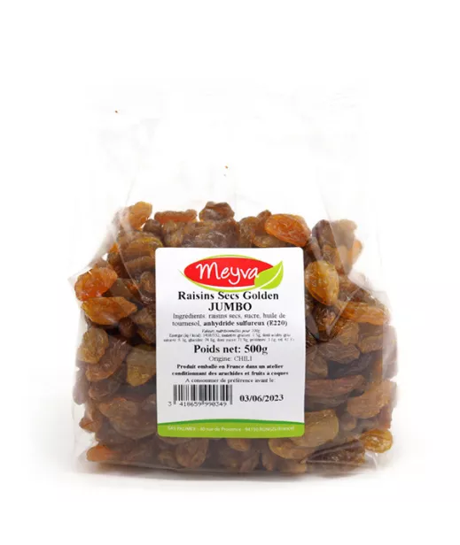 MEYVA - RAISIN SEC GOLDEN JUMBO 20X500G