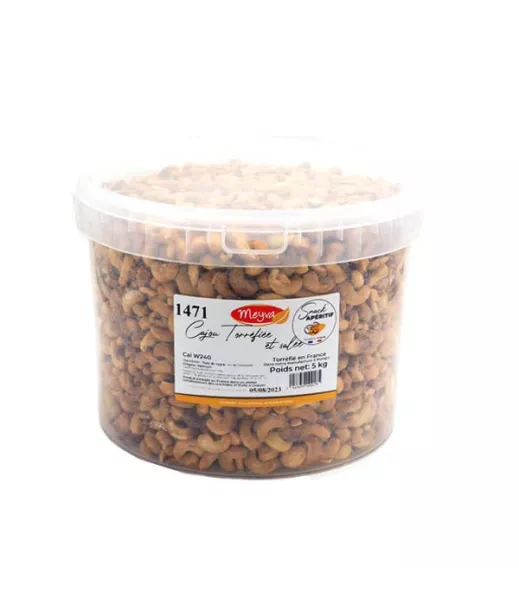 Snack\'apéritif - Noix de cajou W240 - torréfié au sel de guérande - 2,5KG