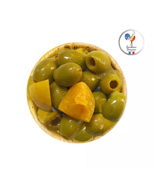 Olives MEYVA Cocktail Mojito 5KG – Olives Vertes Assaisonnées Apéritif & Restauration