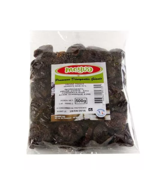 Fournisseur Fruits Secs MEYVA PRUNEAU GEANT DENOYAUTE 33/44 20X500G Grossiste Fruits Secs en GROS