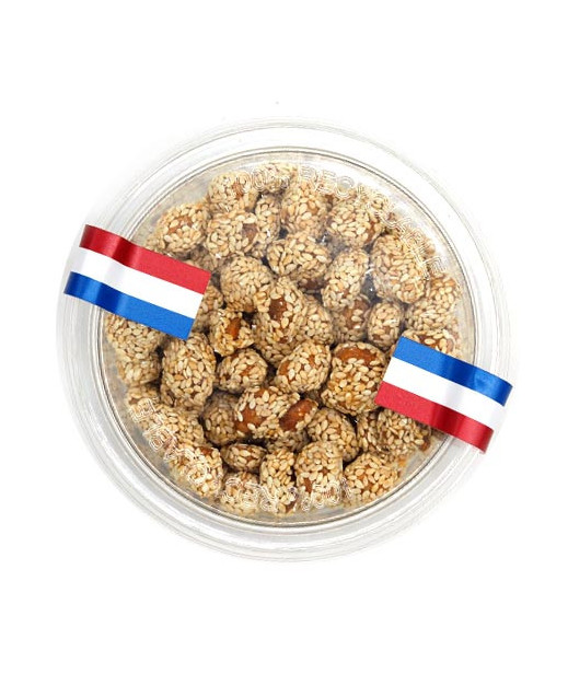 Runder Pot - Erdnuss-Karamelisee Sesam 14x150g