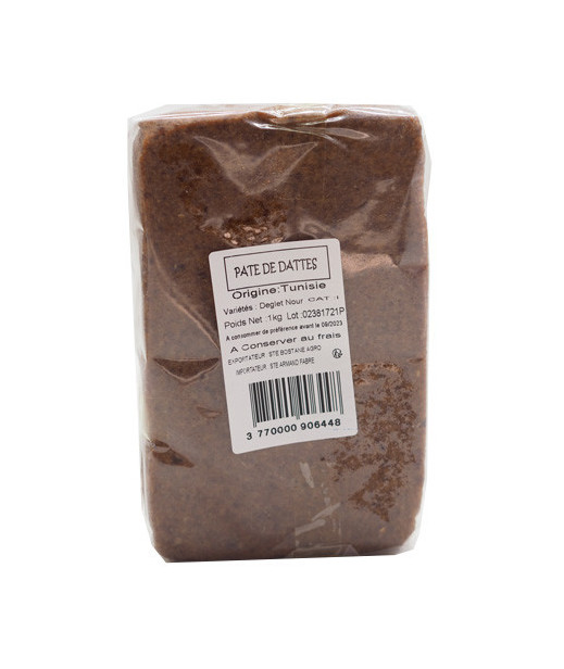 PATE DE DATTE TUNISIE 16X1KG