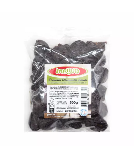 Fournisseur Fruits Secs MEYVA PRUNEAU GEANT DENOYAUTE 33/44 20X500G Grossiste Fruits Secs en GROS