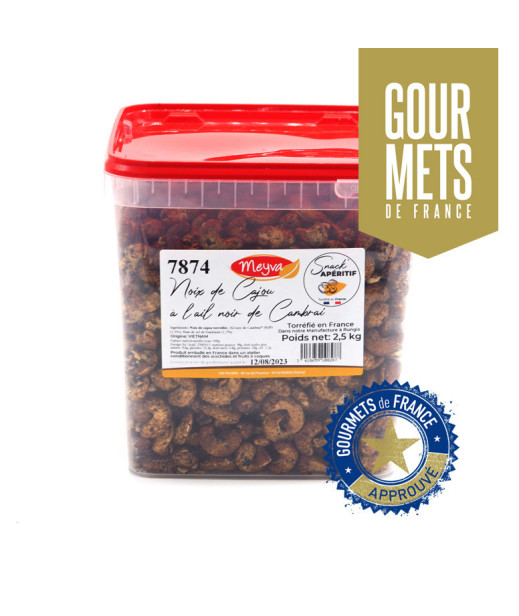 Snack'apéritif - Noix de Cajou a l'Ail noir de Cambrai - 2.5KG