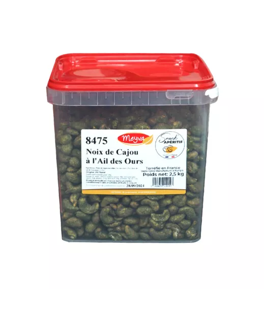 Aperive Snack - Cashewnüsse mit Bären-Knoblauch - 2.5kg