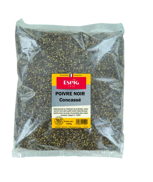 POIVRE NOIR CONCASSE 1KG
