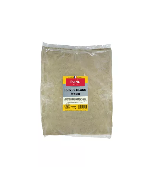 POIVRE BLANC MOULU - 1KG