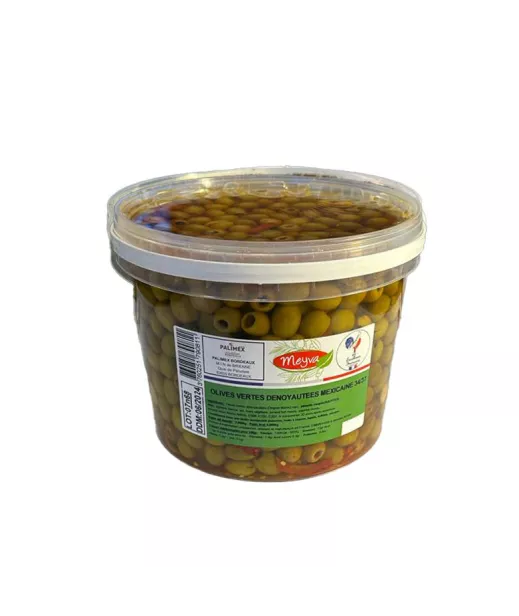 OLIVES AZUR - OLIVES VERTES DENOYAUTEES MEXICAINE - 2KG