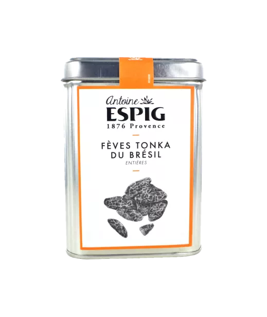 Boîte fer Antoine ESPIG - Fèves Tonka Du Brésil Entières - 200g