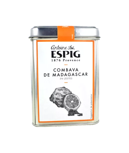 Boîte fer Antoine ESPIG - Zeste Combava entier - 40g