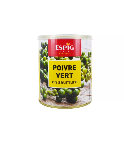 Boîte fer ESPIG - Poivre vert saumure - 500g
