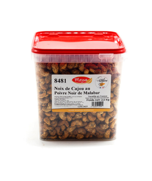 SNACK APERITIF - Noix de Cajou au Poivre noir de Malabar - 2.5KG