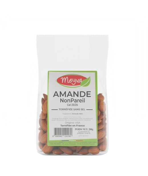 Meyva - Almond Nonpareil Extra 23/25 - Roasted Salt - 12x200g