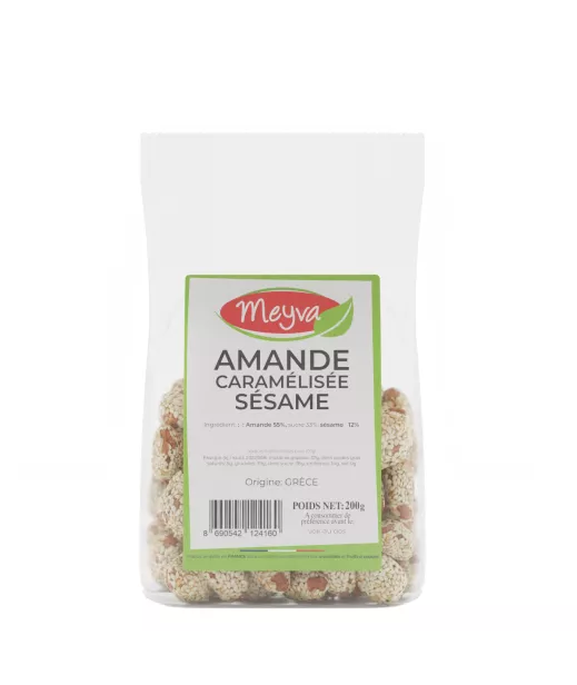 Meyva - Sesame Caramelized Almond - 12x200g