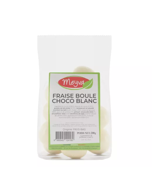 Meyva PAV - Fraise Boule Choco Blanc - 12x200g