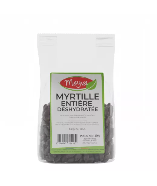 Meyva - Myrtille Entière Déshydratée - 12x200g