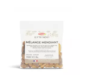 Grossiste Fruits Secs LE PTIT SACHET 50G - MELANGE MENDIANT 20X50G Importateur Grossiste Fruits Secs en GROS