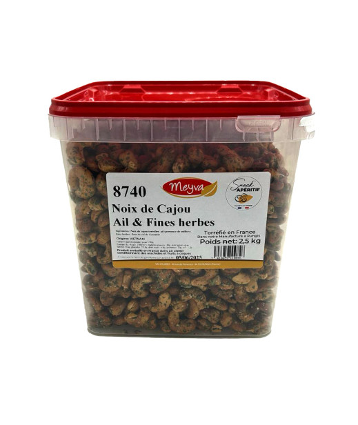 SNACK APERITIF - Noix de cajou ail et fines herbes - 2.5KG