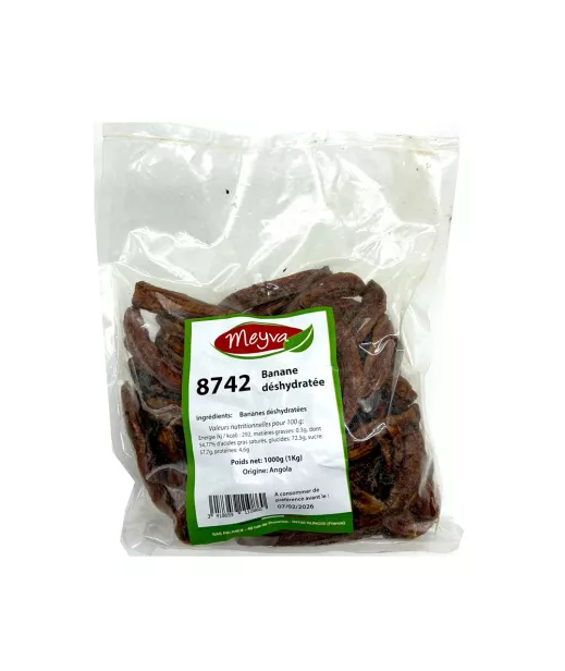 MEYVA - 8742 - BANANE DESHYDRATEE - sans sucre ajouté - 6X1KG