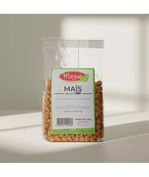 Meyva PAV - Maïs standard grillé salé - 12x150g